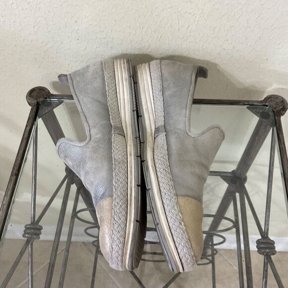 Paul Green Joaquin Espadrille in silver and gold metallic size 7 US/ 4.5 UK - Picture 4 of 11